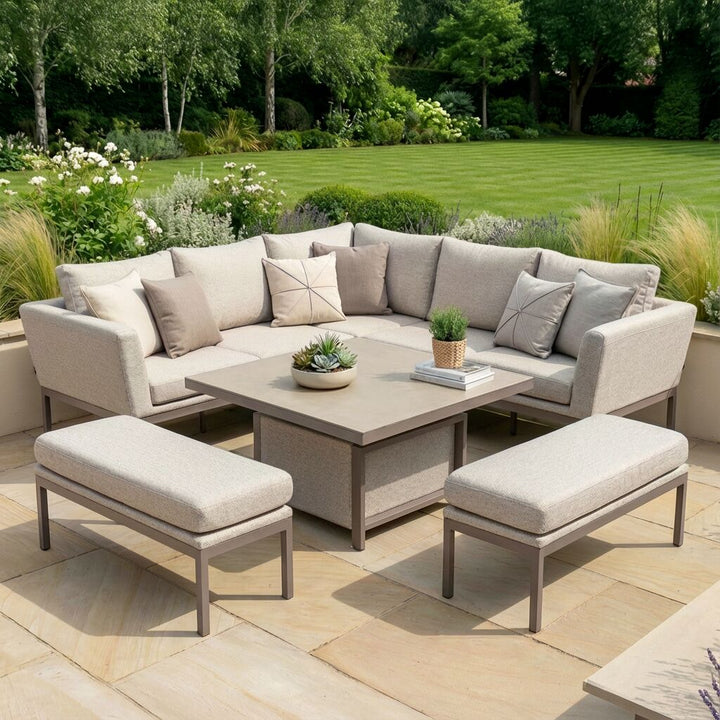 Pulse Square Corner Dining Set with Rising Table
