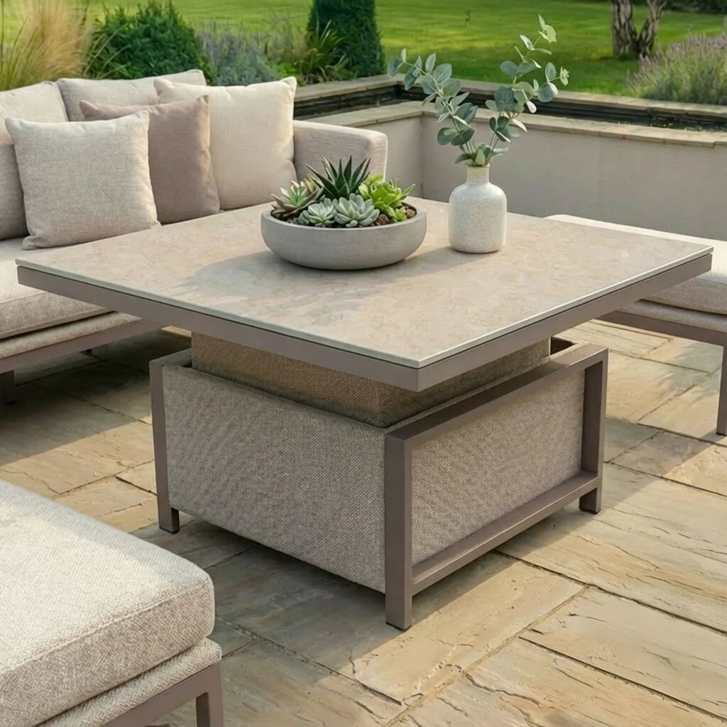 Pulse Square Corner Dining Set with Rising Table