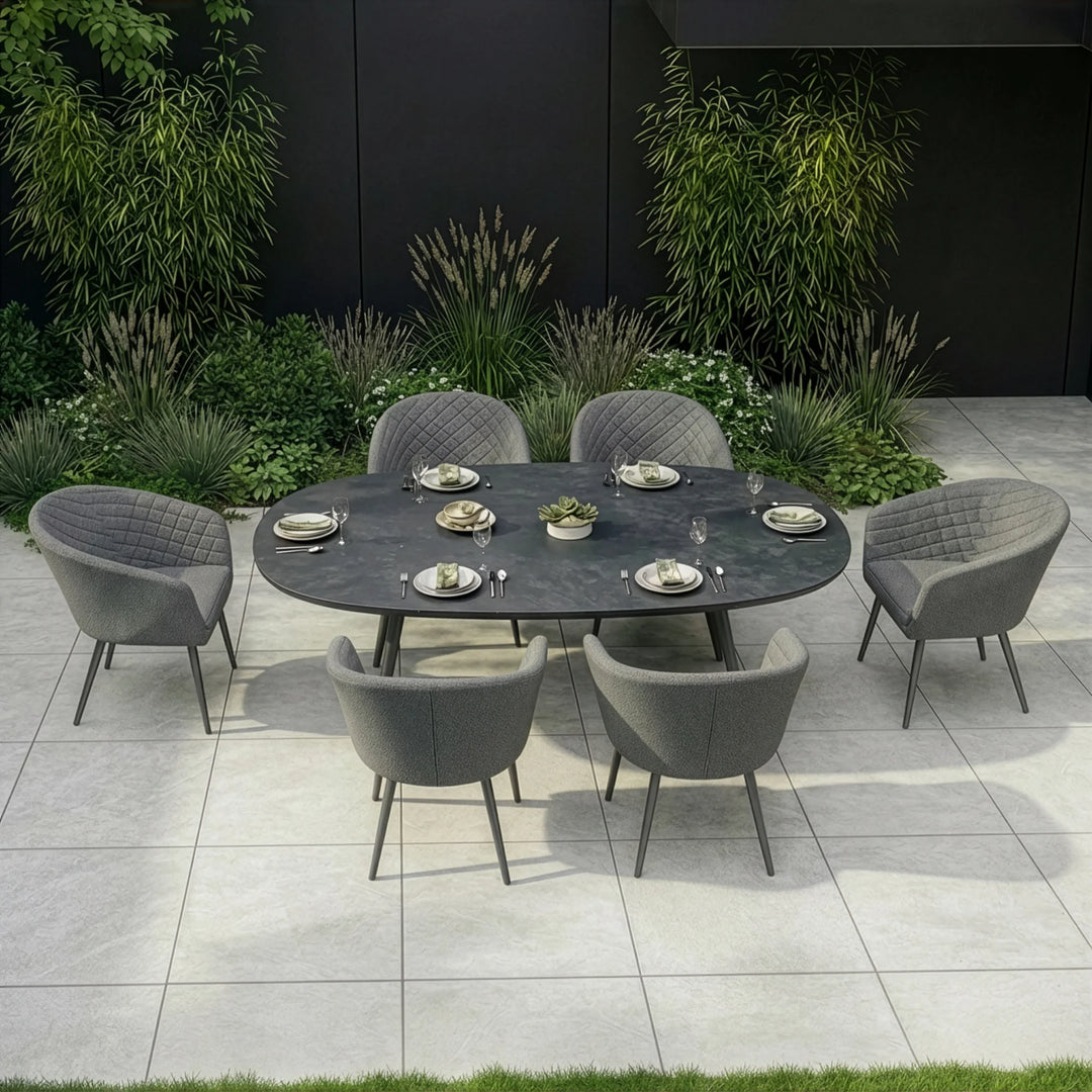 Maze -  Ambition 6 Seat Oval Dining Set