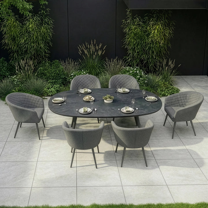 Maze -  Ambition 6 Seat Oval Dining Set
