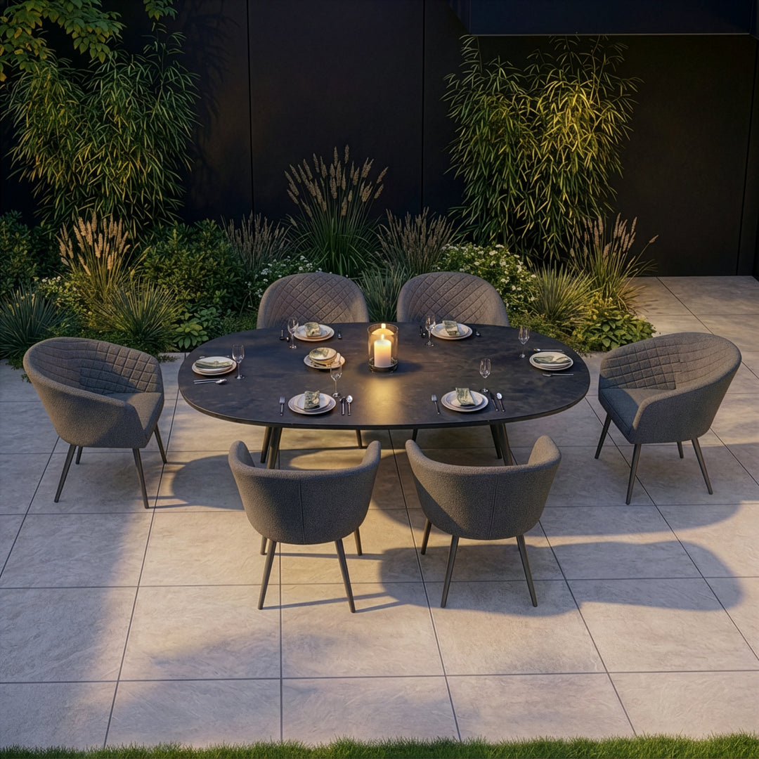 Maze -  Ambition 6 Seat Oval Dining Set