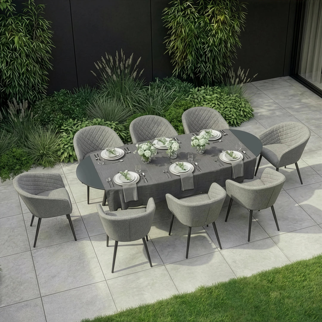 Maze - Ambition 8 Seat Oval Dining Set