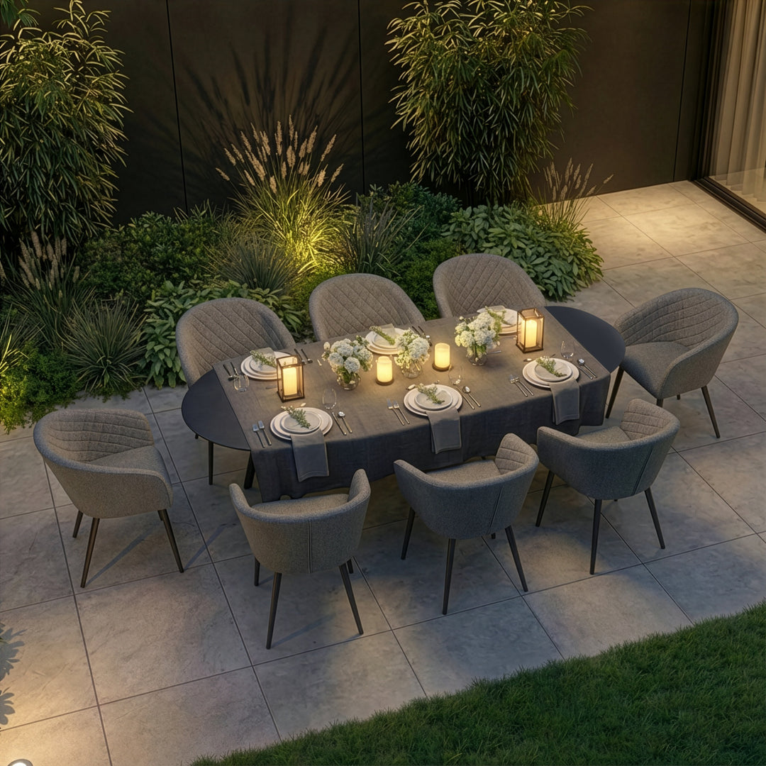 Maze - Ambition 8 Seat Oval Dining Set