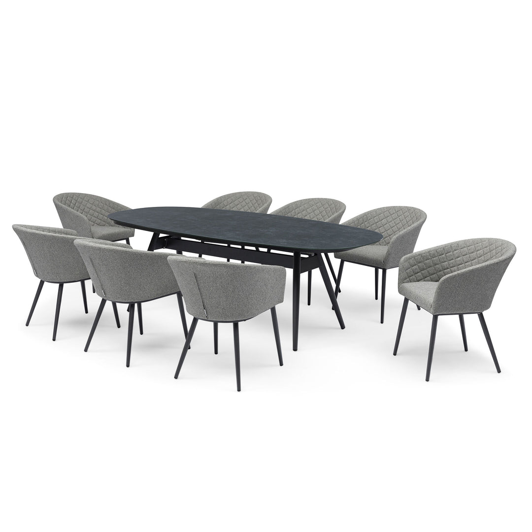 Maze - Ambition 8 Seat Oval Dining Set