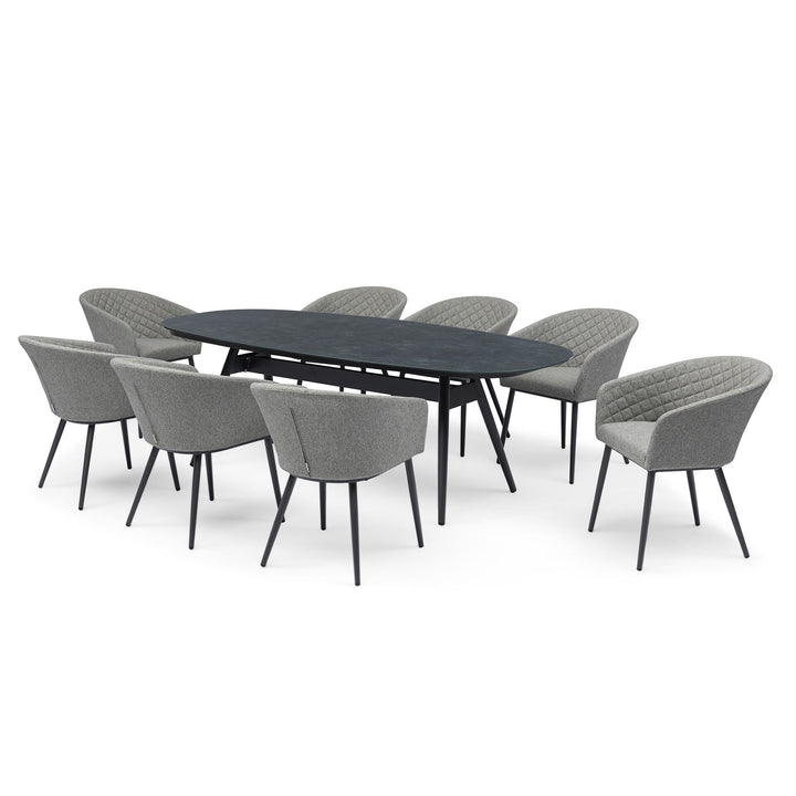 Maze - Ambition 8 Seat Oval Dining Set