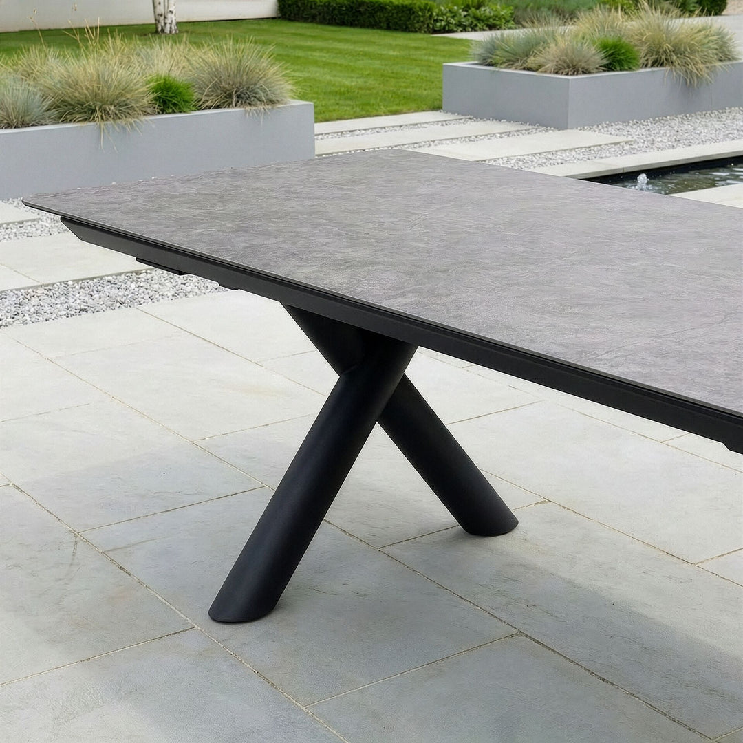 Ambition Maxim 12 Seat Extending Dining Set. 340cm/400cm