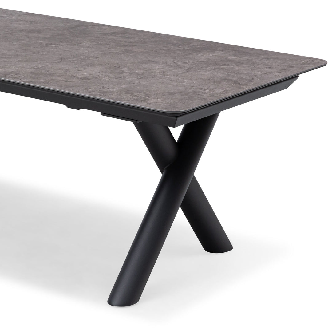 Ambition Maxim 12 Seat Extending Dining Set. 340cm/400cm