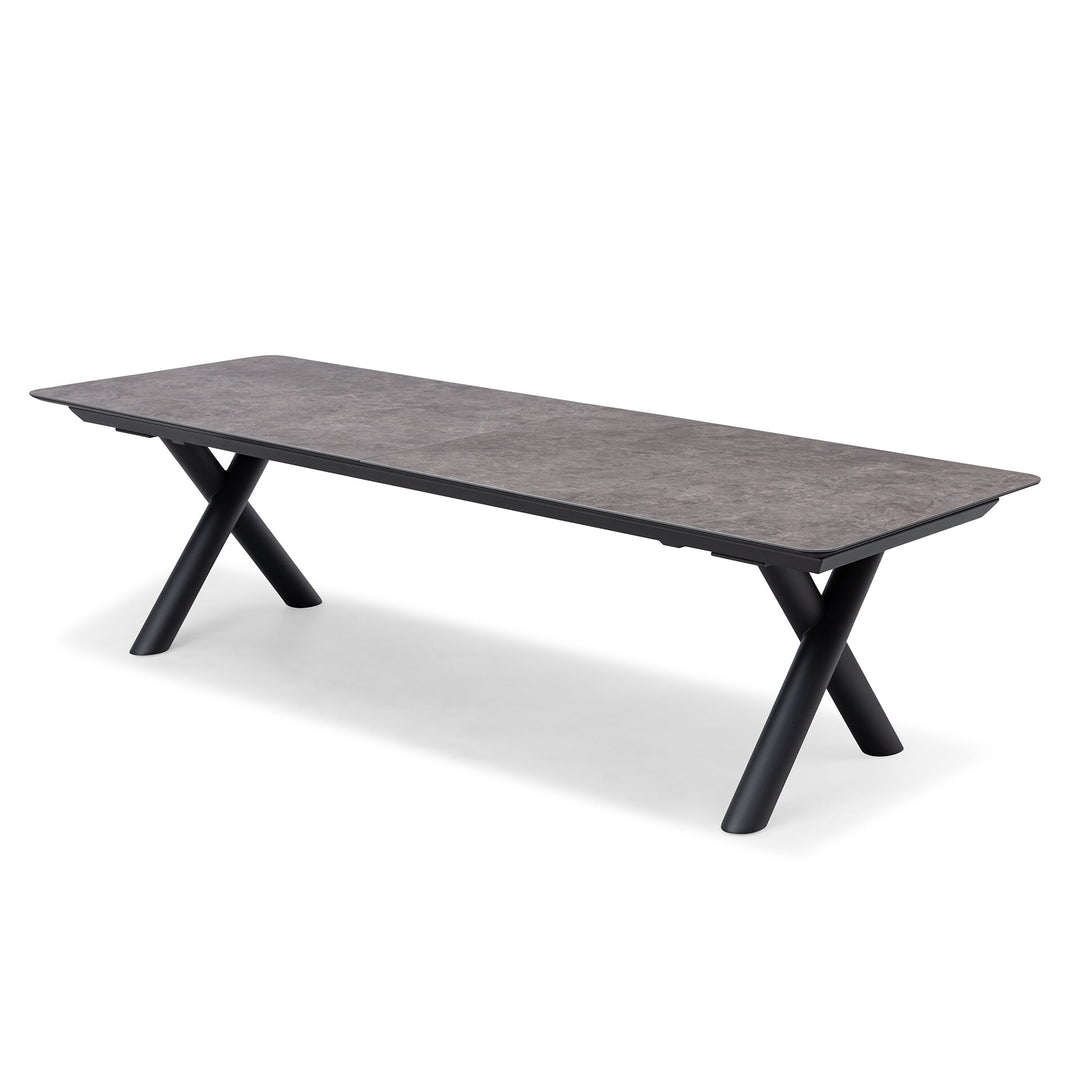 Ambition Maxim 12 Seat Extending Dining Set. 340cm/400cm