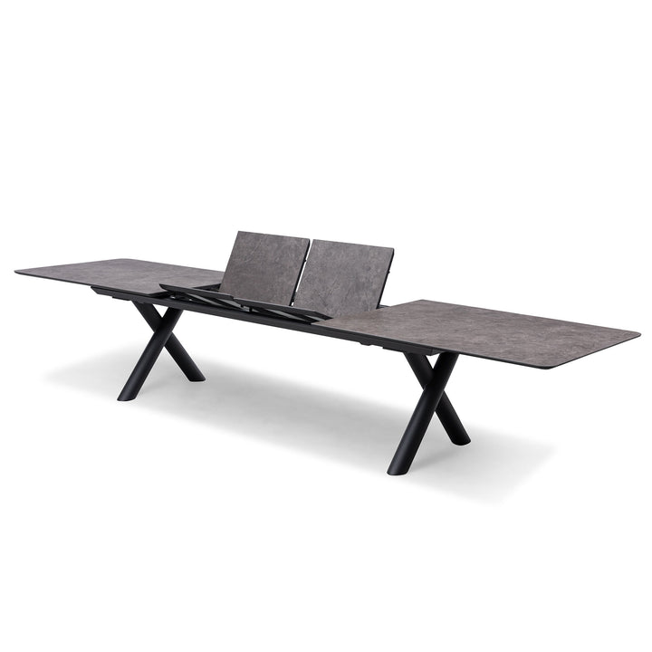 Ambition Maxim 12 Seat Extending Dining Set. 340cm/400cm