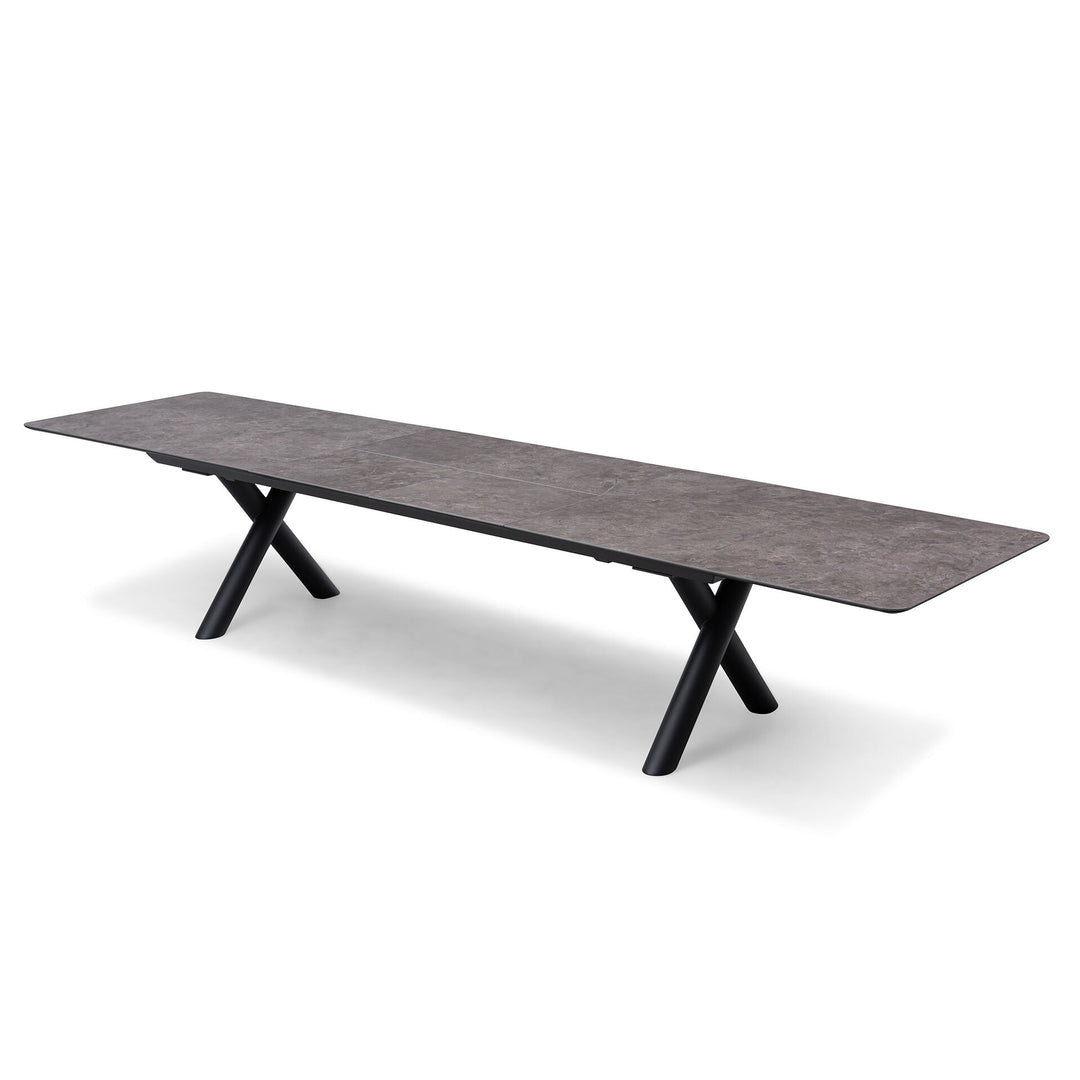 Ambition Maxim 12 Seat Extending Dining Set. 340cm/400cm