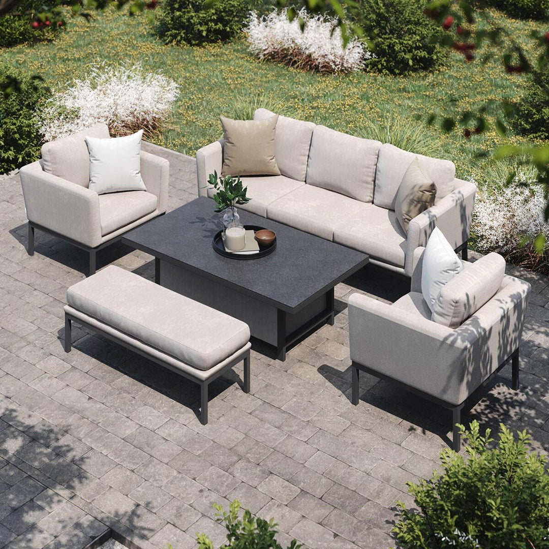 Pulse 3 Seat Sofa Dining Set with Rising Table