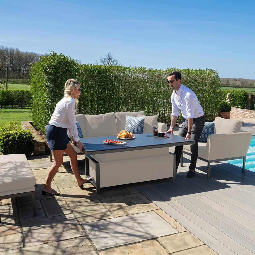 Pulse 3 Seat Sofa Dining Set with Rising Table