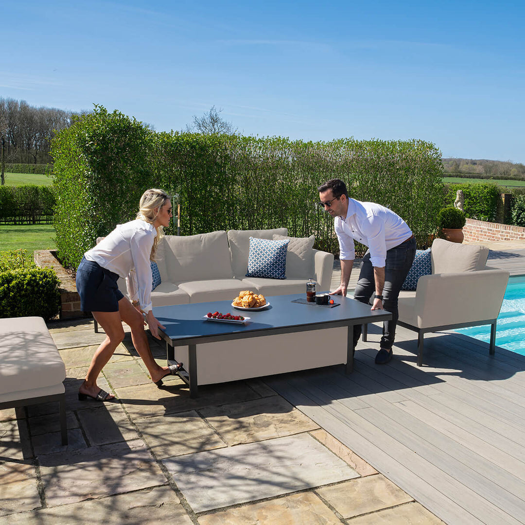 Pulse 3 Seat Sofa Dining Set with Rising Table