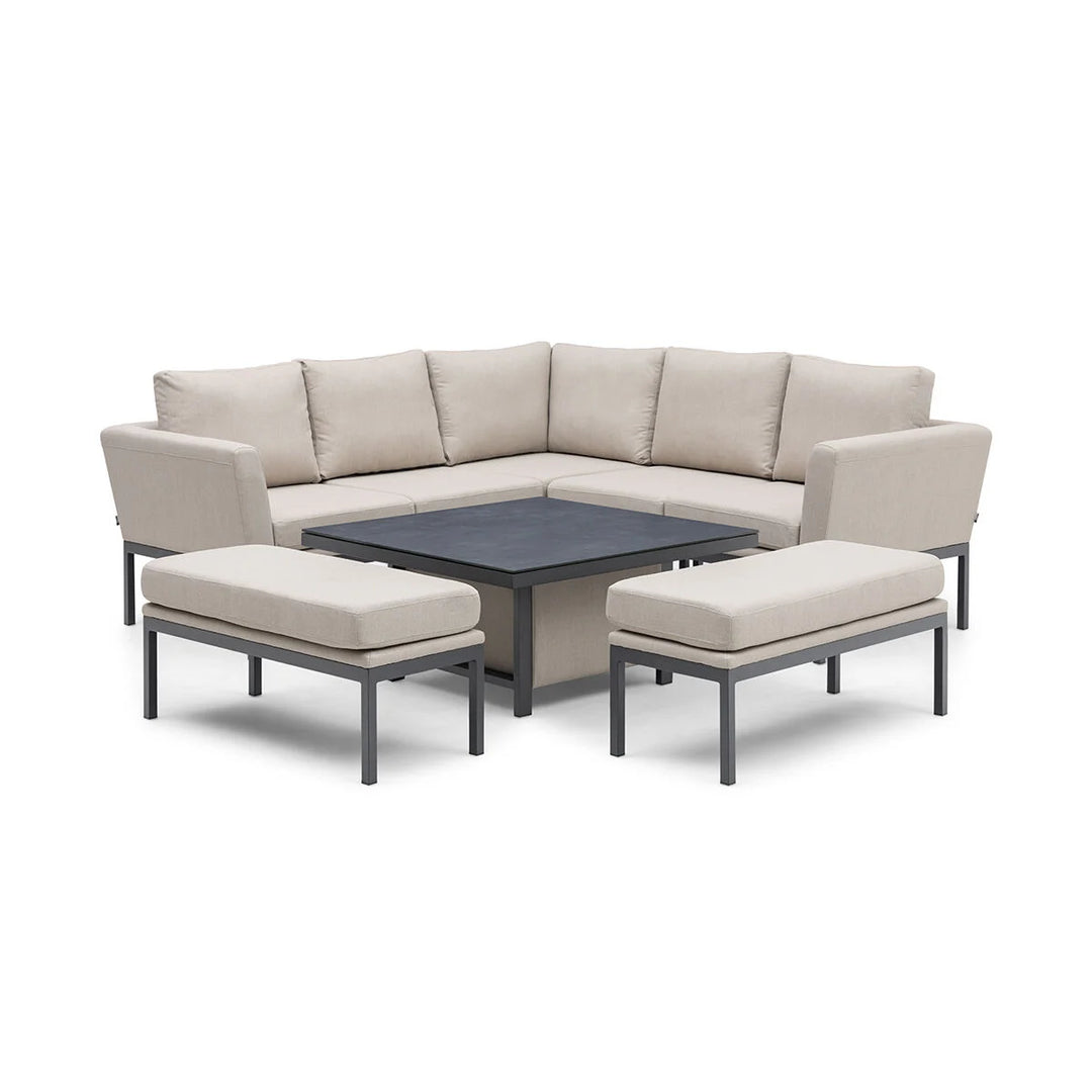 Pulse Square Corner Dining Set with Rising Table