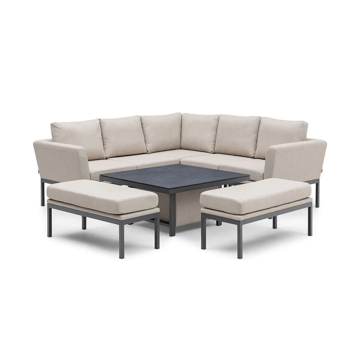 Pulse Square Corner Dining Set with Rising Table