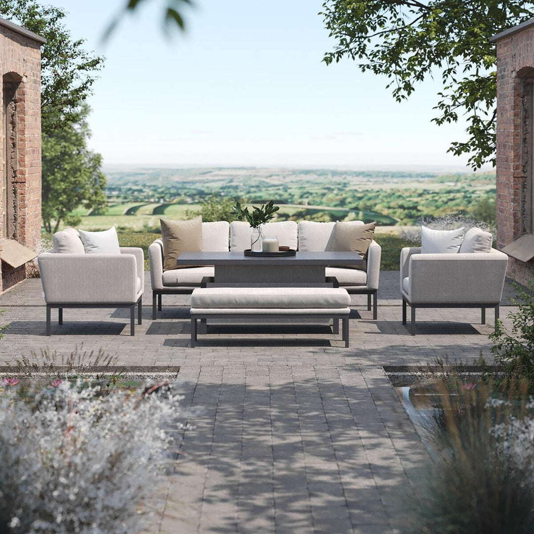 Pulse 3 Seat Sofa Dining Set with Rising Table