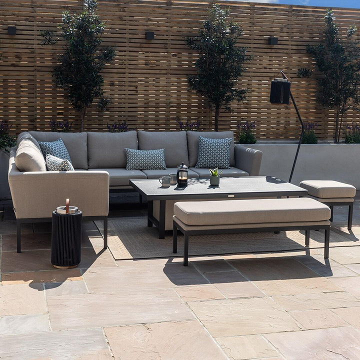 Pulse Rectangular Corner Dining Set with Rising Table