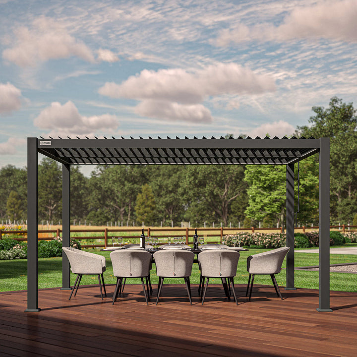 Como Pergola Aluminium Rectangular 3m x 4m Frame Only