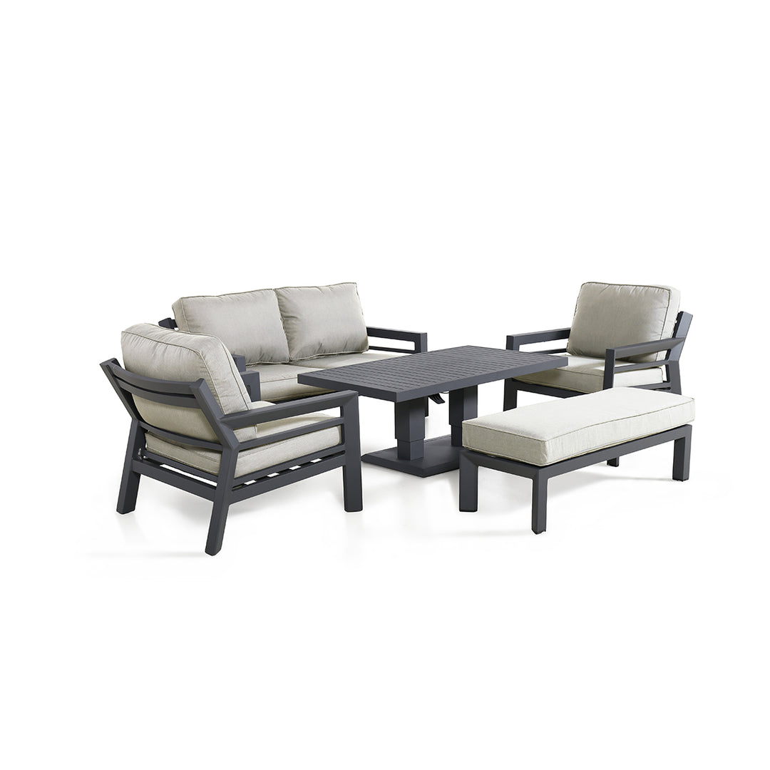 Maze -  New York 2 Seat Sofa Set with Rising Table