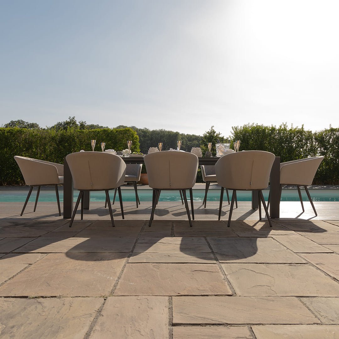 Ambition 6-10 Seat Universal Extending Dining Table with 10 Chairs