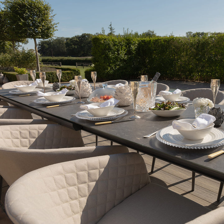 Ambition 6-10 Seat Universal Extending Dining Table with 10 Chairs