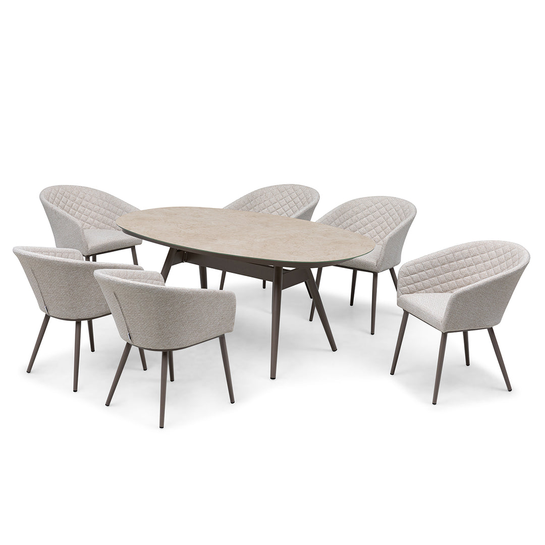 Maze -  Ambition 6 Seat Oval Dining Set