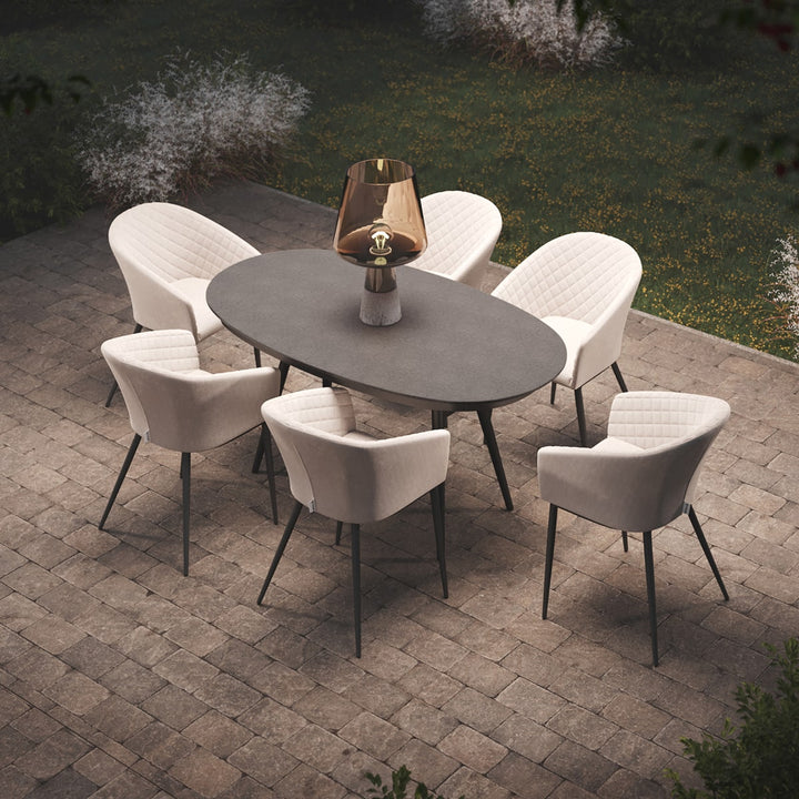 Maze -  Ambition 6 Seat Oval Dining Set