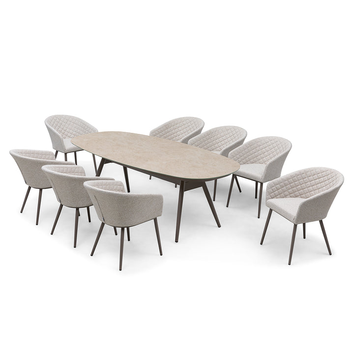 Maze - Ambition 8 Seat Oval Dining Set