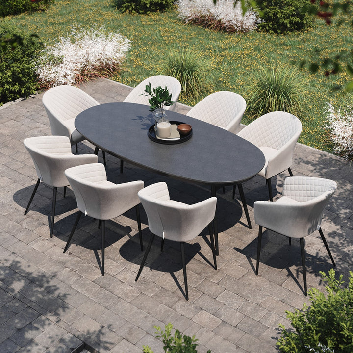 Maze - Ambition 8 Seat Oval Dining Set