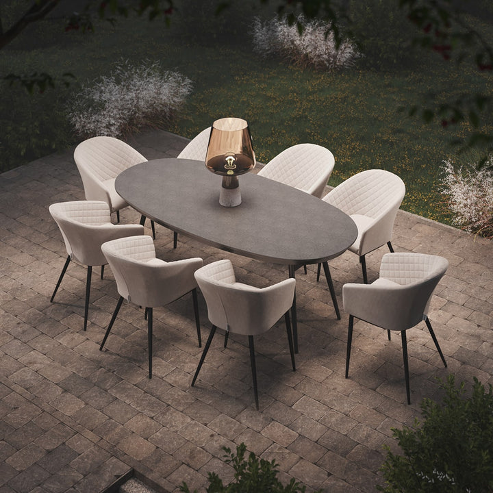 Maze - Ambition 8 Seat Oval Dining Set