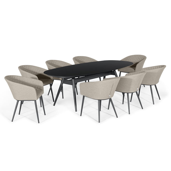 Maze - Ambition 8 Seat Oval Dining Set