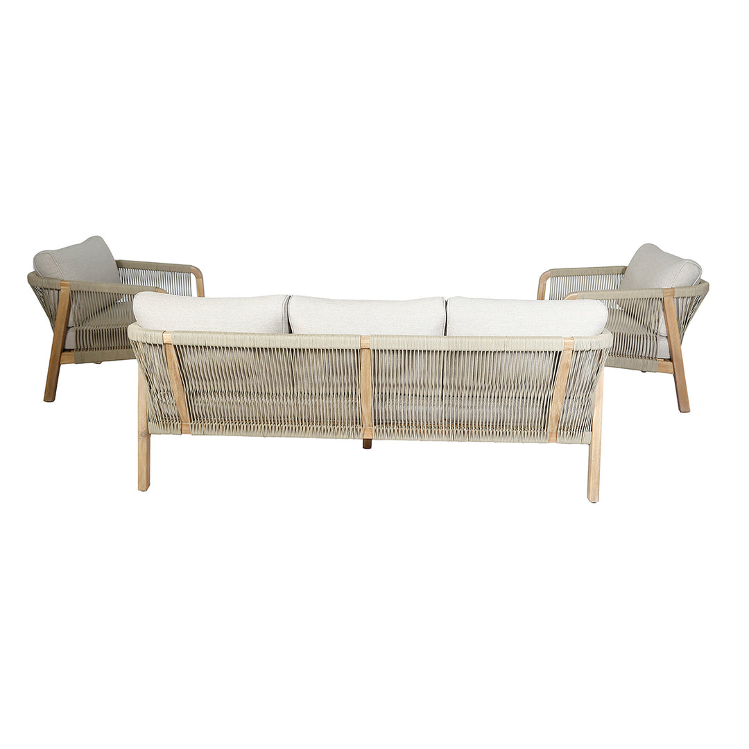 Martinique 3 Seat Sofa  With 2 Tables