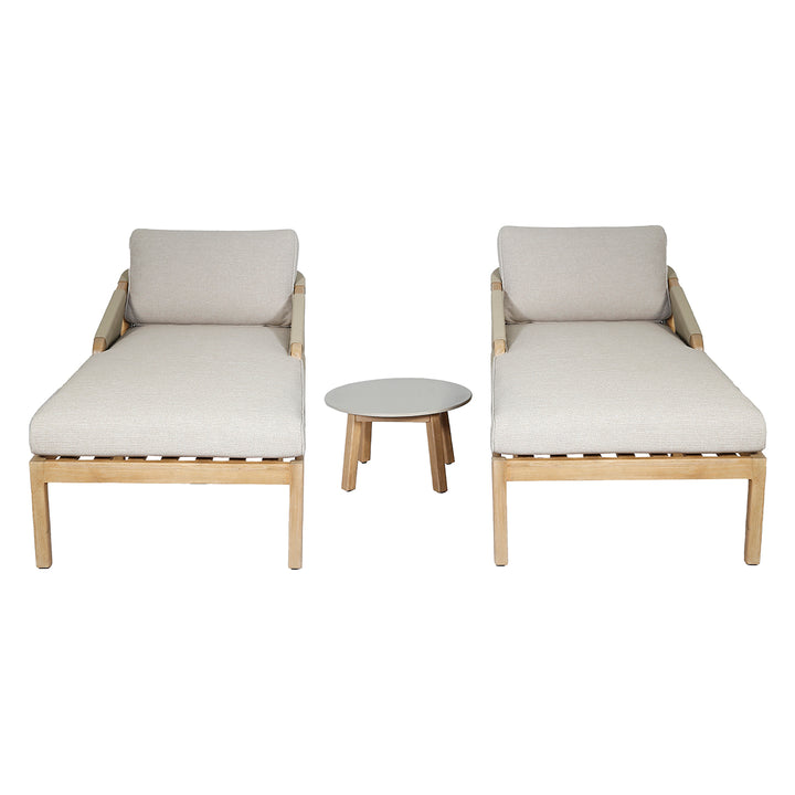 Martinique Sunlounger Set With Side Table