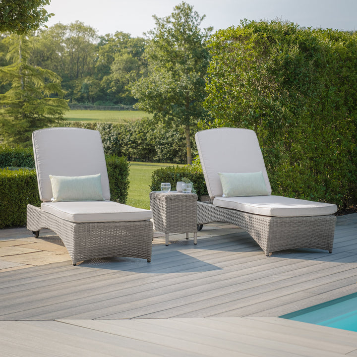 Oxford 3pc Sunlounger Set  - Ceramic Top