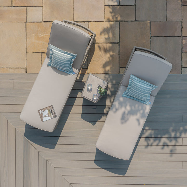 Oxford 3pc Sunlounger Set  - Ceramic Top