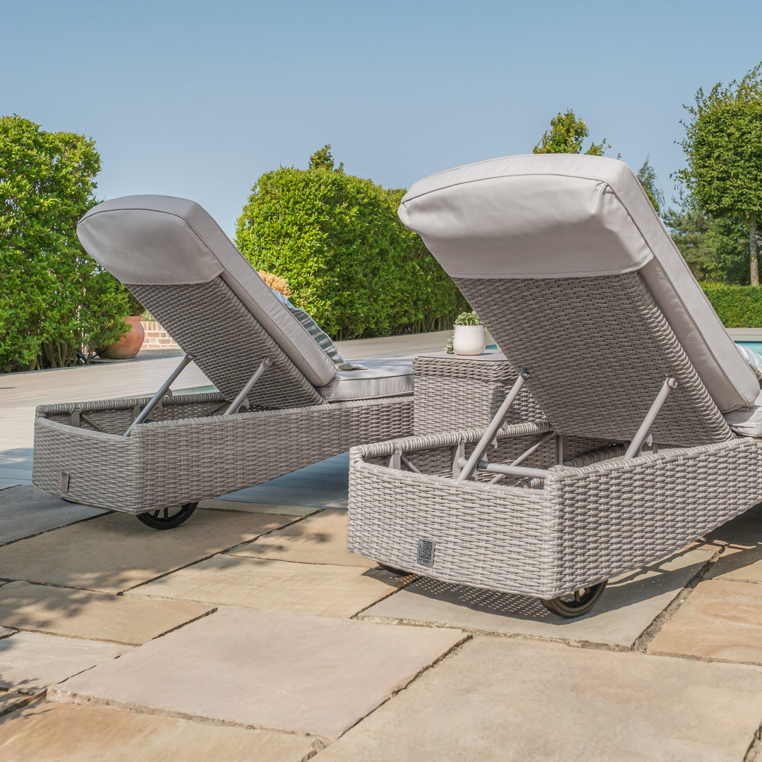 Oxford 3pc Sunlounger Set  - Ceramic Top