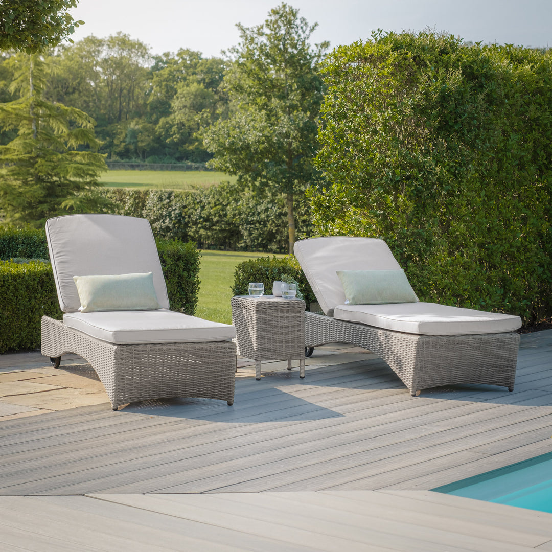 Oxford 3pc Sunlounger Set  - Ceramic Top