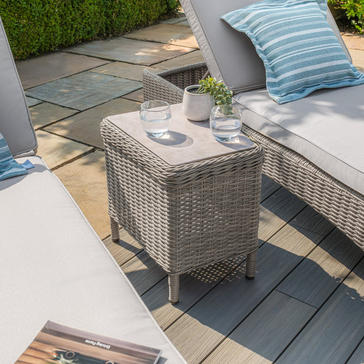 Oxford 3pc Sunlounger Set  - Ceramic Top