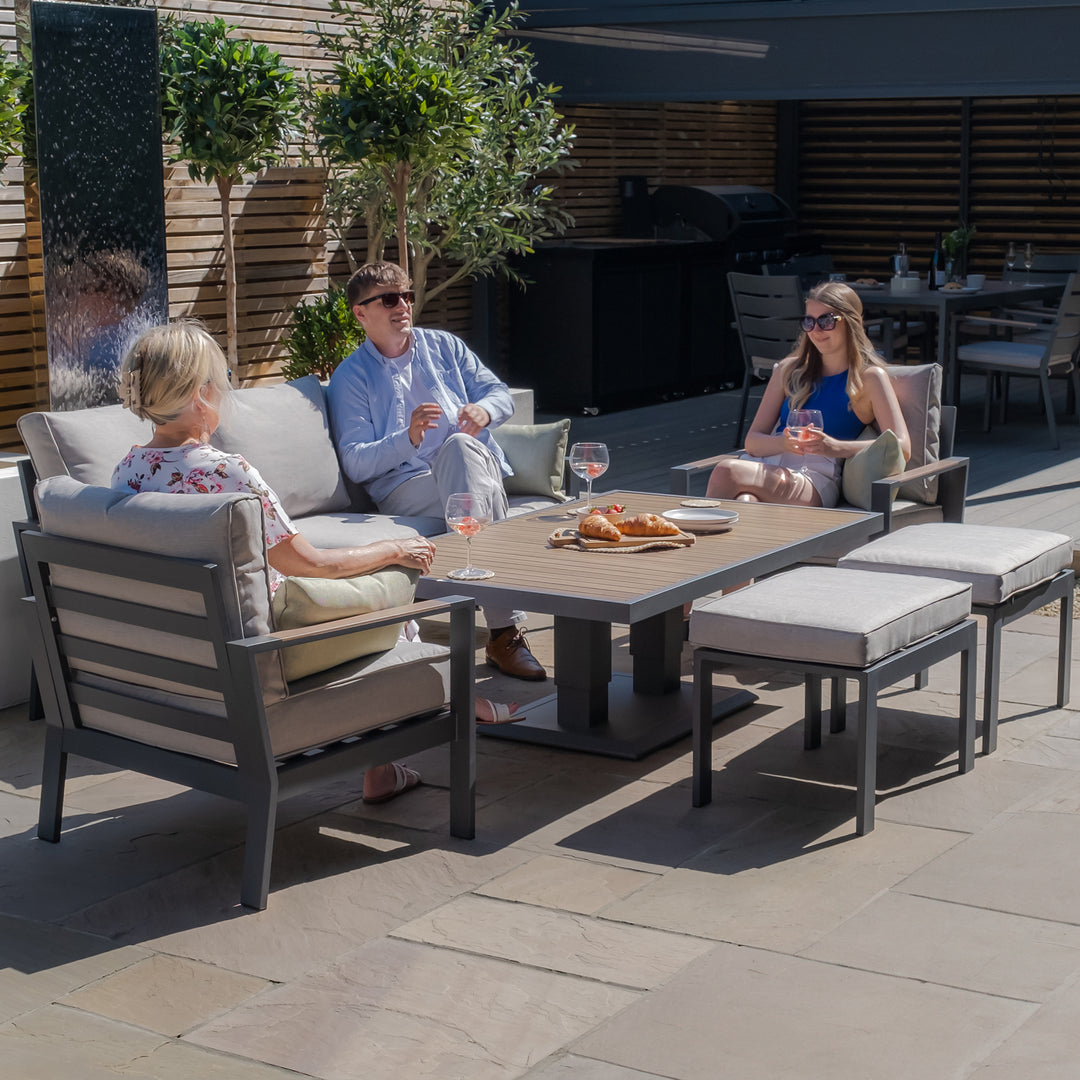 Vancouver 3 Seat Sofa Set With Rising Table