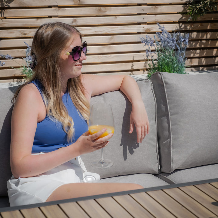 Vancouver Large Corner Dining Set With Rectangular Rising Table