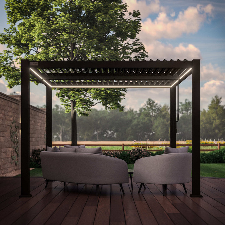 Como Pergola Aluminium Square 30x30 Frame Only