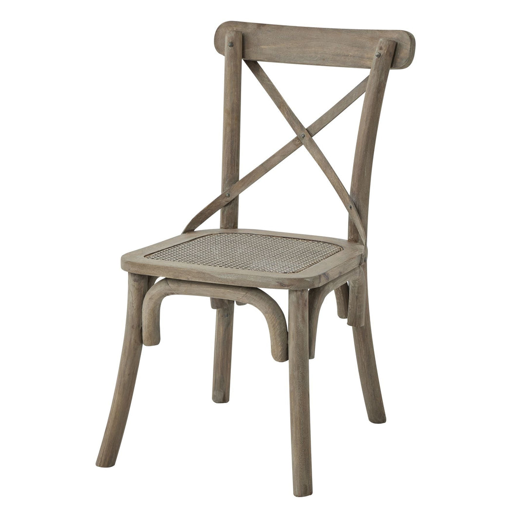 Copgrove Collection Cross Back Chair With Rush Seat - Modern Rattan Ltd