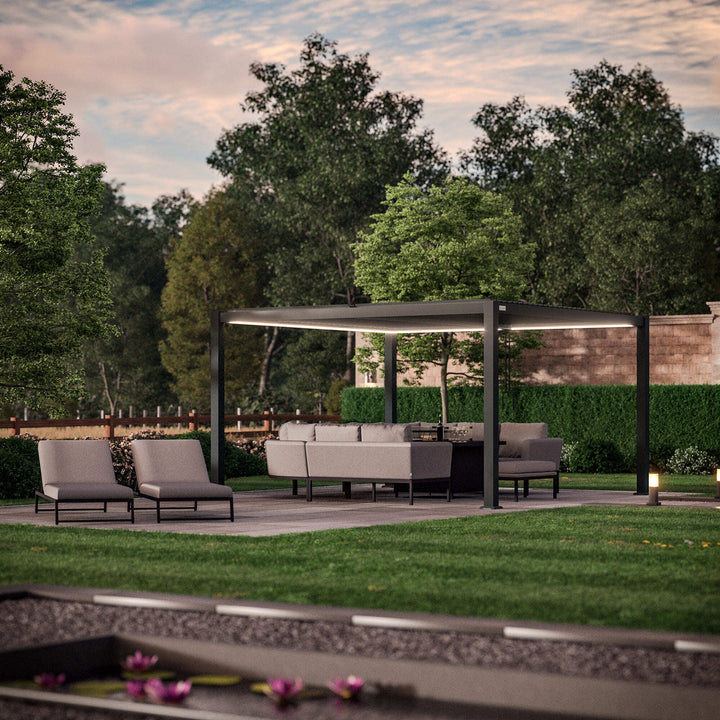 Como Pergola Aluminium Square 4m x4m Frame Only