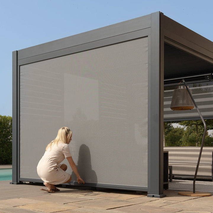 Eden Zip Blind - 4m Side - Modern Rattan Ltd