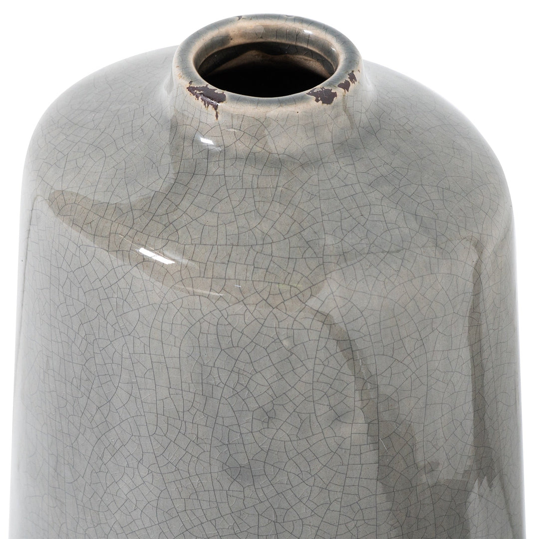 Garda Grey Glazed Liv Vase - Modern Rattan Ltd