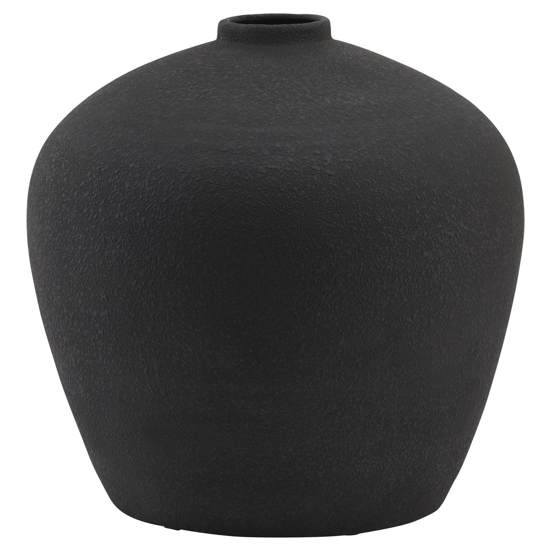 Matt Black Astral Vase - Modern Rattan Ltd