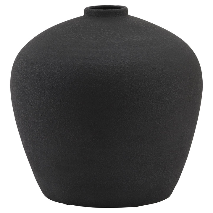 Matt Black Astral Vase - Modern Rattan Ltd