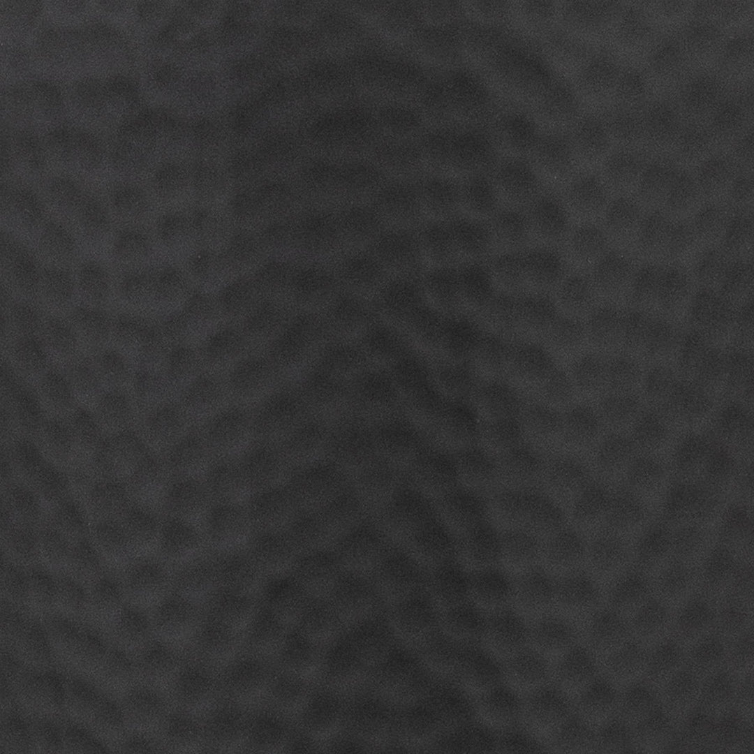 Matt Black Medium Hammered Vase With Lid - Modern Rattan Ltd