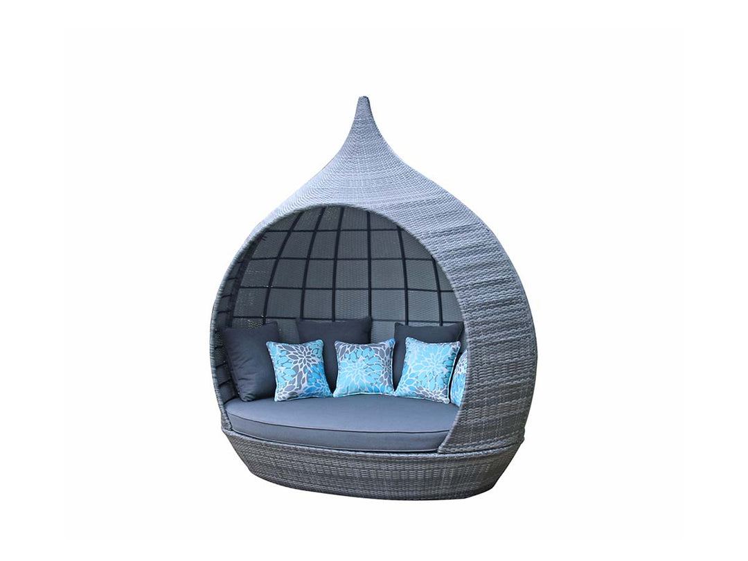 Pearl Daybed In Rattan Mixed Grey- PEAR0039