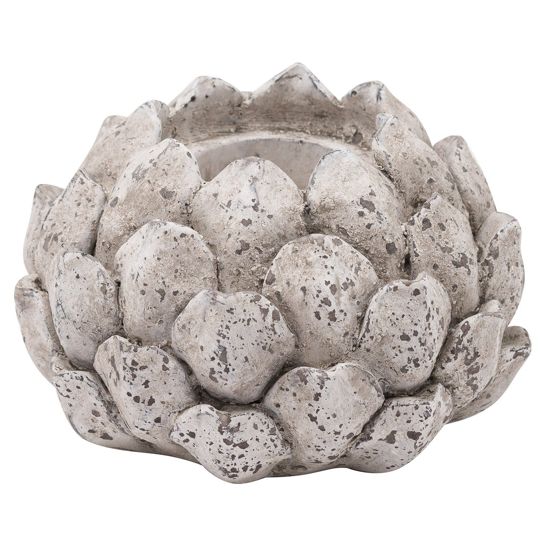 Stone Effect Acorn Tea Light Holder - Modern Rattan Ltd